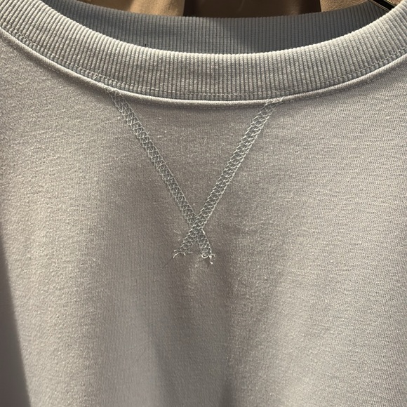 Oversized Raw Exposed Hem Sweatshirt NWT - Picture 5 of 6